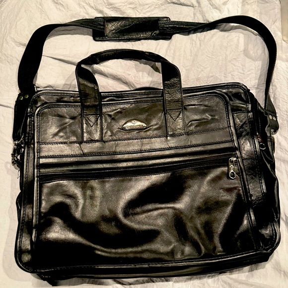 Samsonite Bags Samsonite Black Leather Laptop Bag Briefcase
